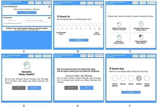 Teaser image of Just Do Something: Comparing Self-proposed and Machine-recommended Stress Interventions among Online Workers with Home Sweet Office