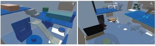 Teaser image of Low-Fidelity vs. High-Fidelity Spatial Design in Virtual Reality for Non-professionals