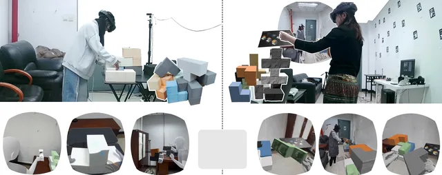 Teaser image of A Comparison Study Understanding the Impact of Mixed Reality Collaboration on Sense of Co-Presence