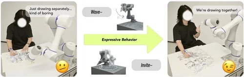 Teaser image of From Tool to Partner: Expressive Behaviors as the Bridge to Human-Robot Creative Collaboration